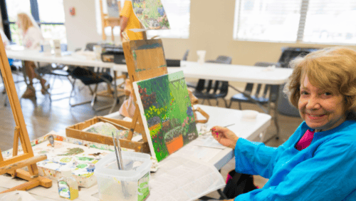 Simple Painting Activities For Seniors With Dementia 3 An Old Lady Painting